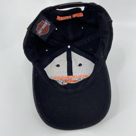 Harley-Davidson Baseball Cap Snap Back Hat Adjustable Fit Adult One Size Black - Picture 5 of 8